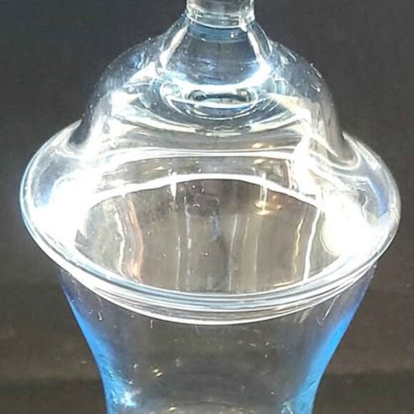 Princess House Inspired Classics Two-Piece Blue Crystal Jar - Picture 5 of 9